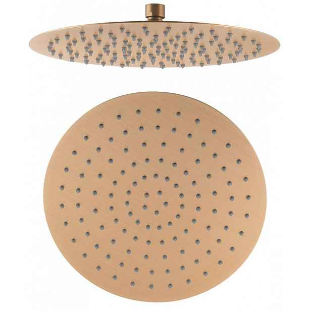 Sapho - Hlavová sprcha Slim, průměr 30 cm, matná měď MS573PG