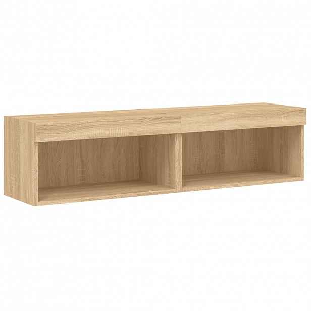vidaXL TV skříňky s LED osvětlením 2 ks dub sonoma 60 x 30 x 30 cm