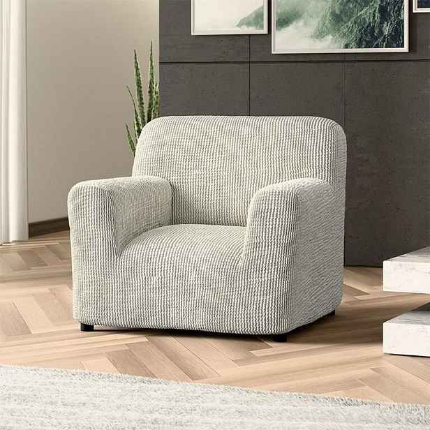 Bielastické potahy COSTINA smetanová křeslo (š. 60 - 110 cm)