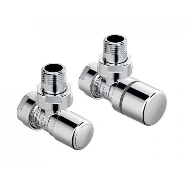 Zehnder - Rohový ventil Set A a šroubení pro zpátečku Standard Line 1/2, bílá 838881