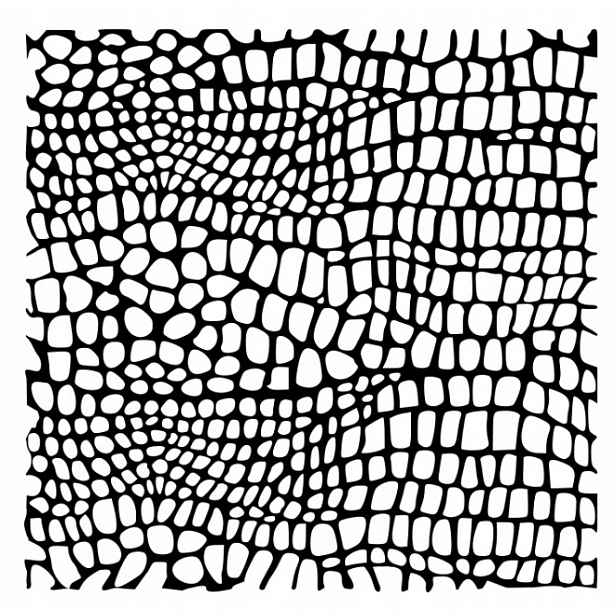 Omítací Malířská Šablona LuxBud 92x92 cm Vzor Hadí kůže pro omítky
