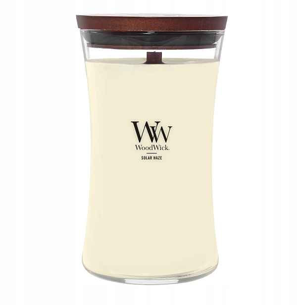 Vonná svíčka sójová Solar Haze Woodwick velká svíčka 610 g