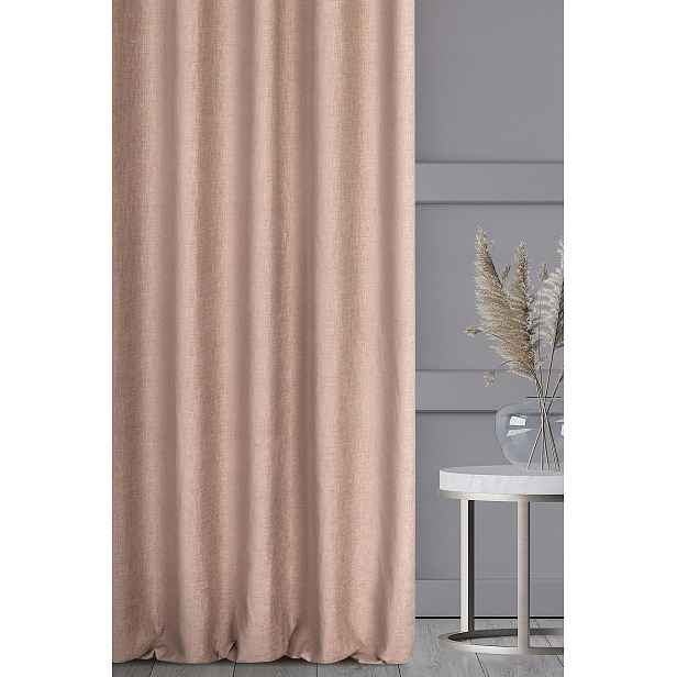 Závěs 140x250 růžový pudrový na průchodkách