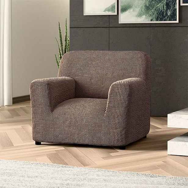 Bielastické potahy COSTINA oříšková křeslo (š. 60 - 110 cm)