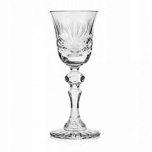 Křišťálové sklenice na vodku s likérem sherry Zawiercie Ananas 60 ml 6 ks