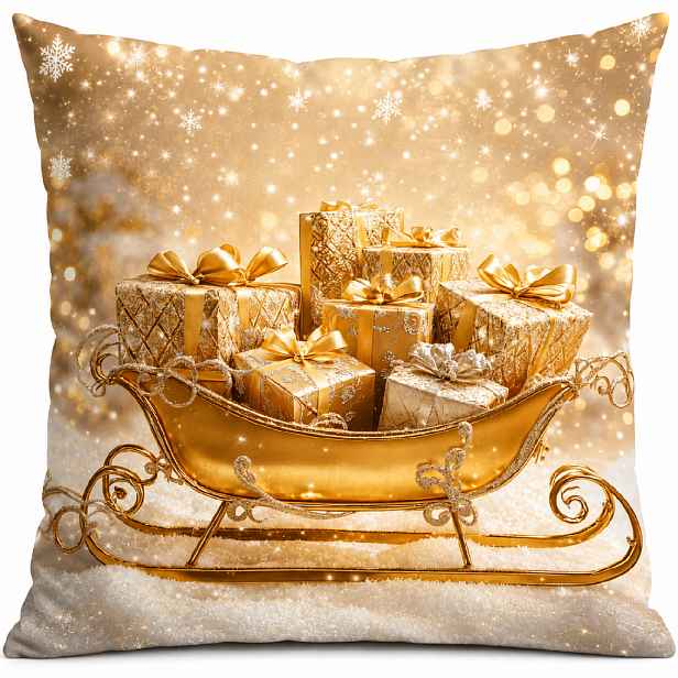 Vánoční povlak na polštář CHRISTMAS PRESENTS 40x40 cm