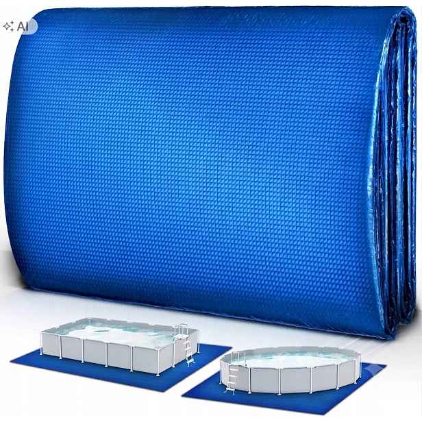 Podložka pod Bazén 488x488 cm Ochranná Podložka 250 G M² Modrá