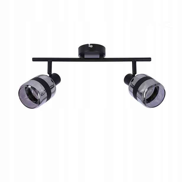 Stropní Svítidlo Reflektor Candellux Yuki 2 body E14 2x15W Černý Kov