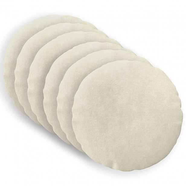 vidaXL Povlak na polštář 6 pcs HEERLEN Krémová Ø 60 cm