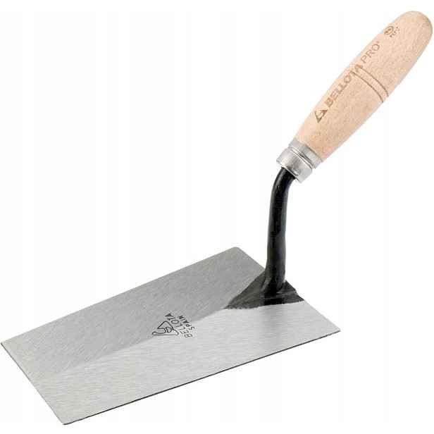 Zednická stěrka Bellota 180 x 130 mm s kovaným trapézovým krkem typu G