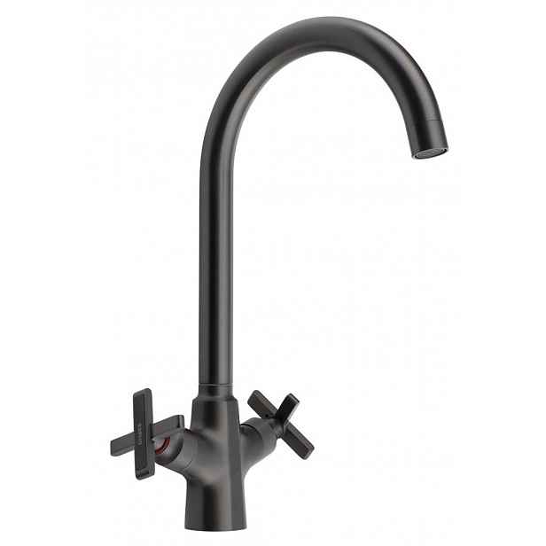 Sapho - Dřezová baterie Xela, gun metal XE603GM
