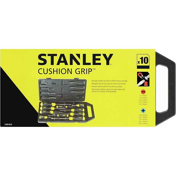 Stanley Sada magnetických šroubováků, šroubováků, šroubováků, 10 kusů