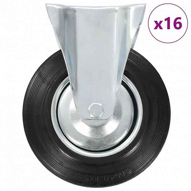 vidaXL 16 ks pevná kolečka 200 mm