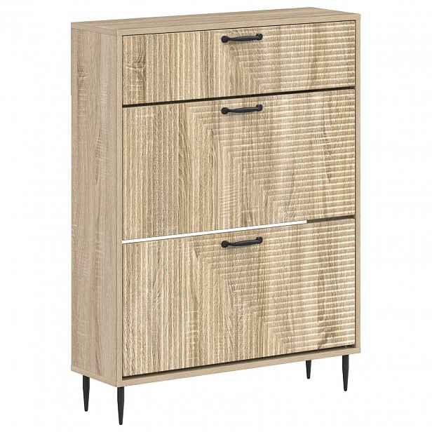 vidaXL Skříň na obuv HAARLEM 78 x 24 x 103 cm Kompozitní dřevo