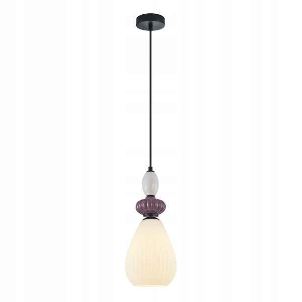 Závěsná lampa Italux Domali černá multicolor 1xE27 40W IP20