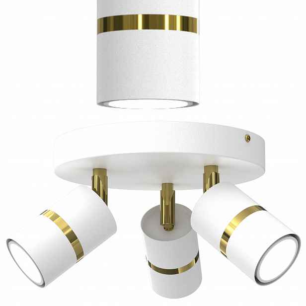 Stropní Svítidlo Stropní Svítidlo Stropní Bílá Zlatá Pohyblivá Led GU10 Polská Lampa