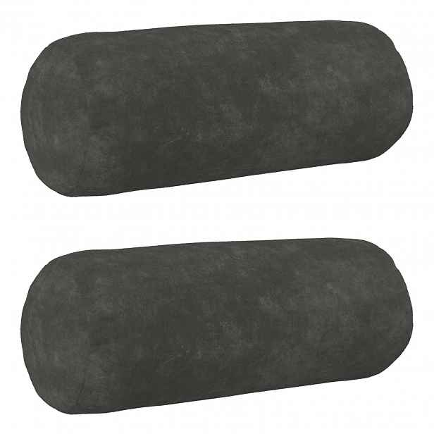 vidaXL Povlak na polštář 2 pcs HEERLEN Antracitová Ø 15 x 40 cm