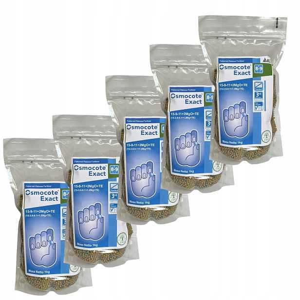 Osmocote Exact 15-9-11+2 MgO 8-9M Standard 1KG x 5 ks