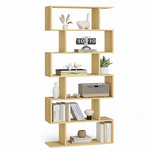 Regál Songmics 70 cm x 190,5 cm x 24 cm dub