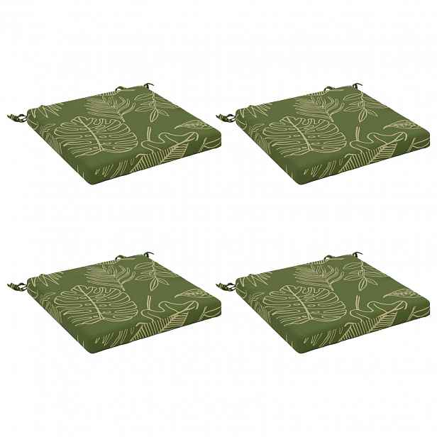 vidaXL Polstry ve 4 kusech SOEST 4 ks 100% polyester Listový design