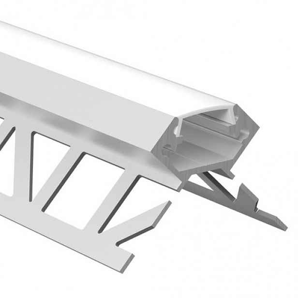 Lišta pro led pásku McLED stříbrná mat, hliník, délka 200 cm, výška hrany 10 mm, ML-761.330.05.S2