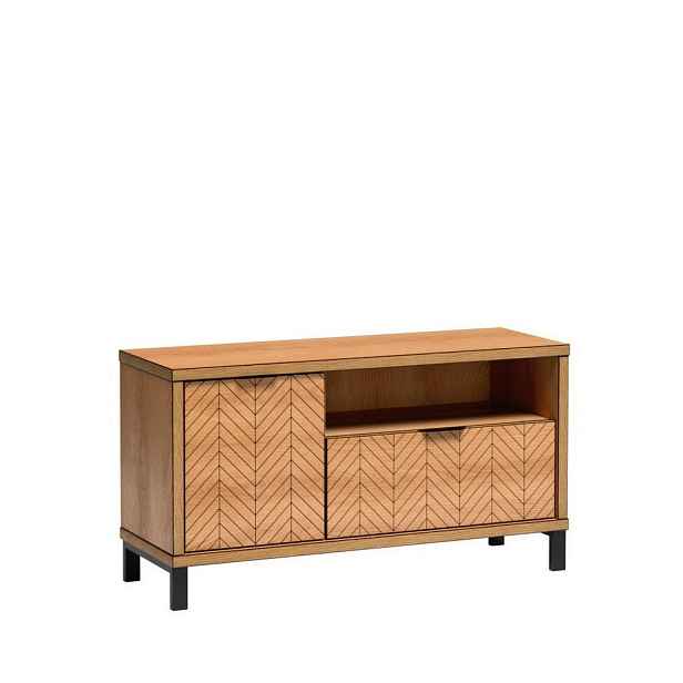 MASSENO TV STOLEK CARINI, 117,5/53/40,6 cm, dekor dub