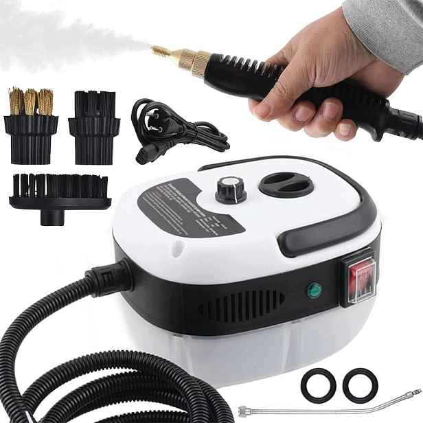 Parní čistič 2500 W s 6 rychlostmi a nádržkou 1000 ml pro domácnost