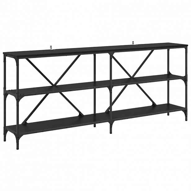 vidaXL Konzolový stolek Černý dub 180 x 30 x 75 cm Kompozitní dřevo