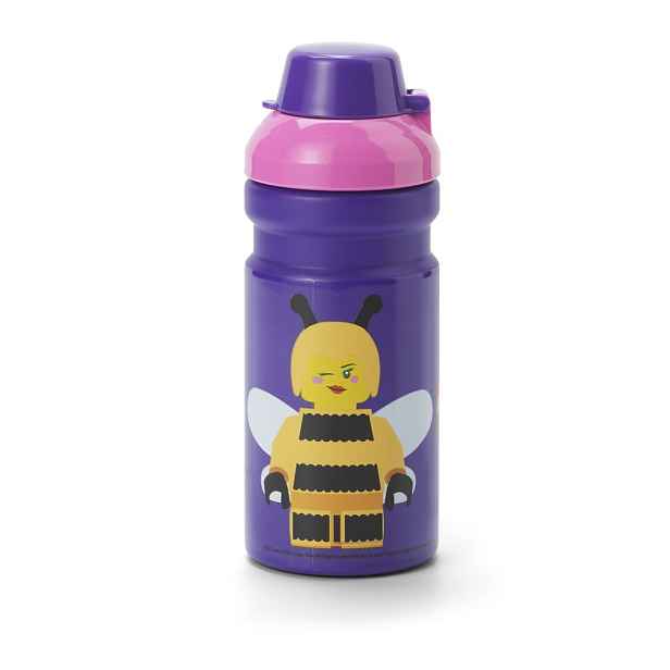 Fialová dětská lahev 390 ml Bee – LEGO®
