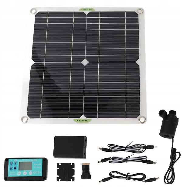 Solární Čerpadlo Do Jezírka 800 L/h 50 W Sada
