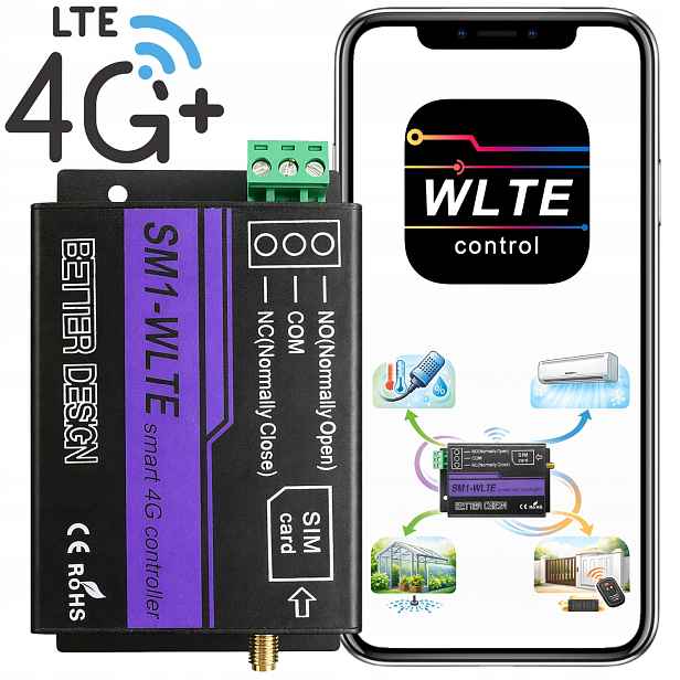 Ovládač Modulu Brány Zavlažovací Pece Čerpadla Řídicí Relé 4G Gsm