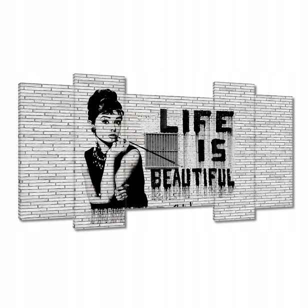 Obrazy 120x65 Banksy Life jsou krásné
