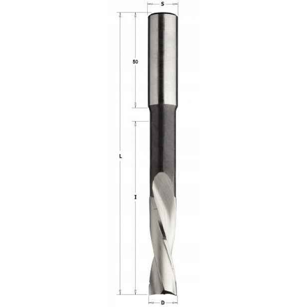 Cmt 161.120.31 Fréza spir+lamač Sp D=12 I=90 L=150 S=16x50 Rh Z=2