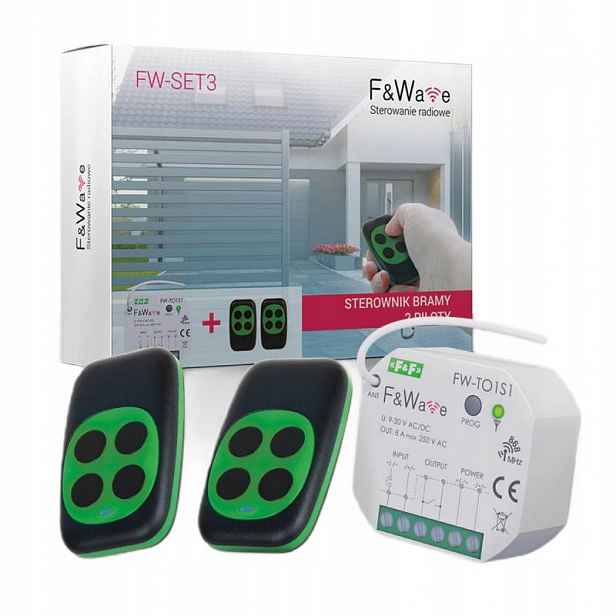 Sada F&Wave FW-SET3 – ovladač brány FW-TO1S1 2 ovladače Fw-key