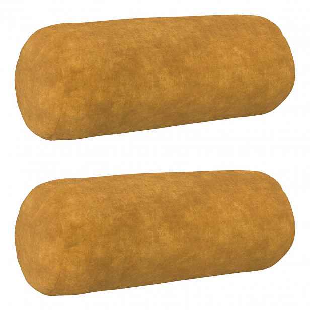 vidaXL Povlak na polštář 2 pcs HEERLEN Žlutá Ø 15 x 40 cm