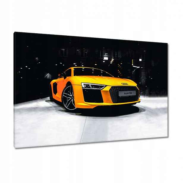 Obrazy 120x80 Žluté Audi Audica R8