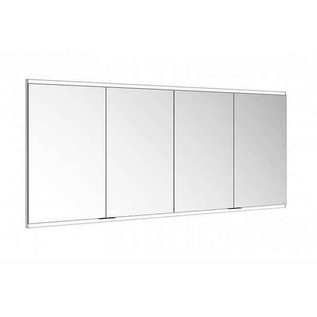 Keuco Royal Modular 2.0 - Zrcadlová skříňka s LED osvětlením, 180x70x12 cm, hliník 800411180000400