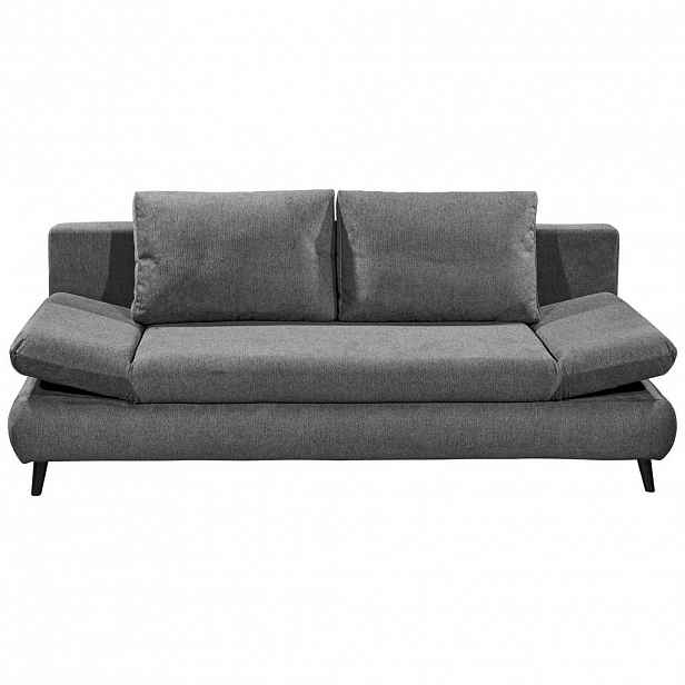MID.YOU ROZKLÁDACÍ POHOVKA, textil, kompozitní dřevo, antracitová