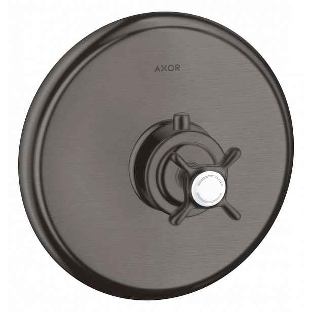 Axor Montreux - Highflow termostat pod omítku, kartáčovaný černý chrom 16815340