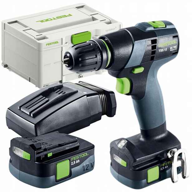 Festool Akumulátorový aku vrtačka Txs 12 2,5-Plus 2 Akumulátory