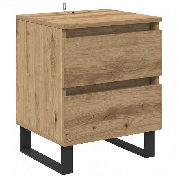 vidaXL Noční skříňka Artisanový dub 40 x 35 x 50 cm Kompozitní dřevo
