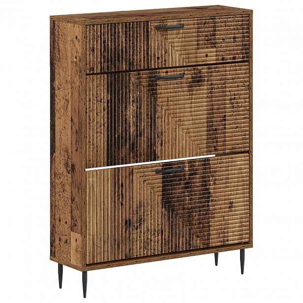 vidaXL Skříň na obuv HAARLEM 78 x 24 x 103 cm Kompozitní dřevo
