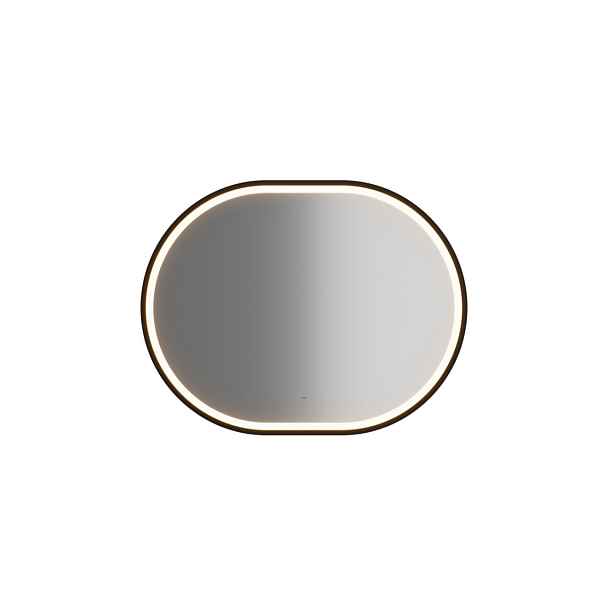 ArtCom LED zrcadlo APOLLO 2 | černá 90 x 70 cm