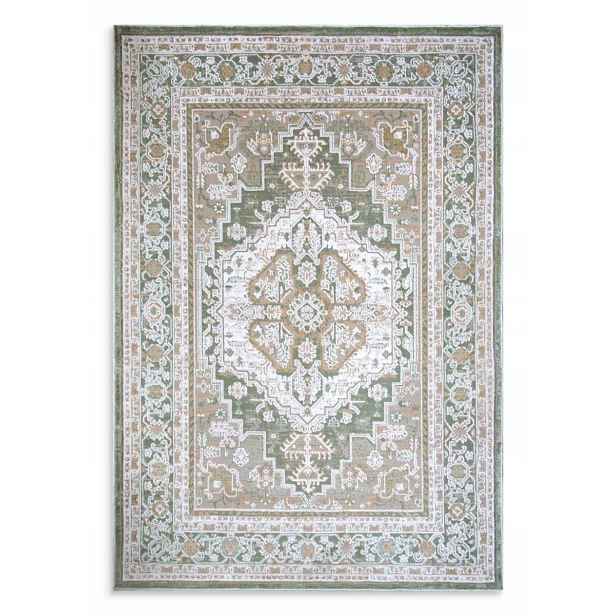 Koberec 160x230 Elora Ornament olivový designový béžový