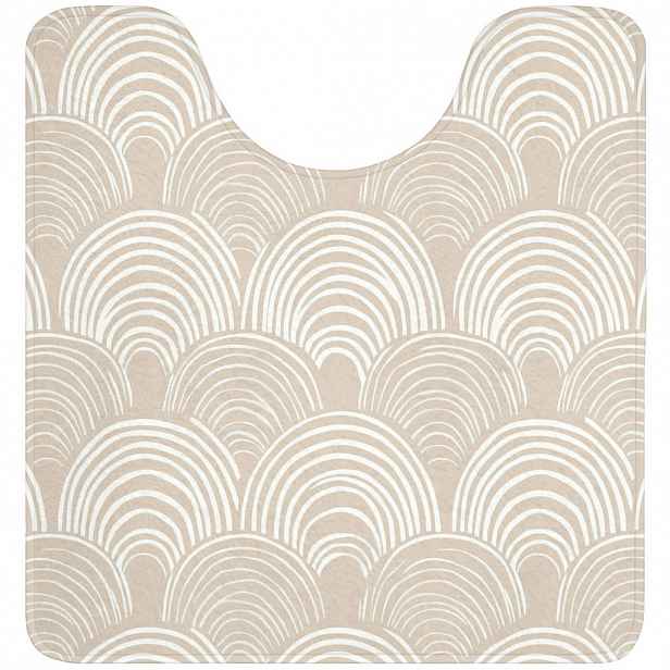 OnlyWow WC PŘEDLOŽKA Vlny - Textura - Béžová 55x60 cm