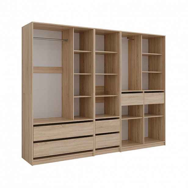 Vicco ŠATNÍ SKŘÍŇ Elmo Sonoma 100 x 200 cm Sada 3 kusů