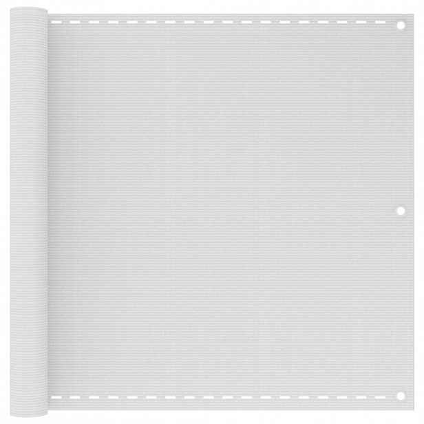 vidaXL Balkonová zástěna bílá 90 x 300 cm HDPE