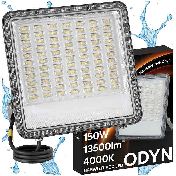 Led zářič 150W Halogenová lampa IP66 13500lm Silný vodotěsný Premium