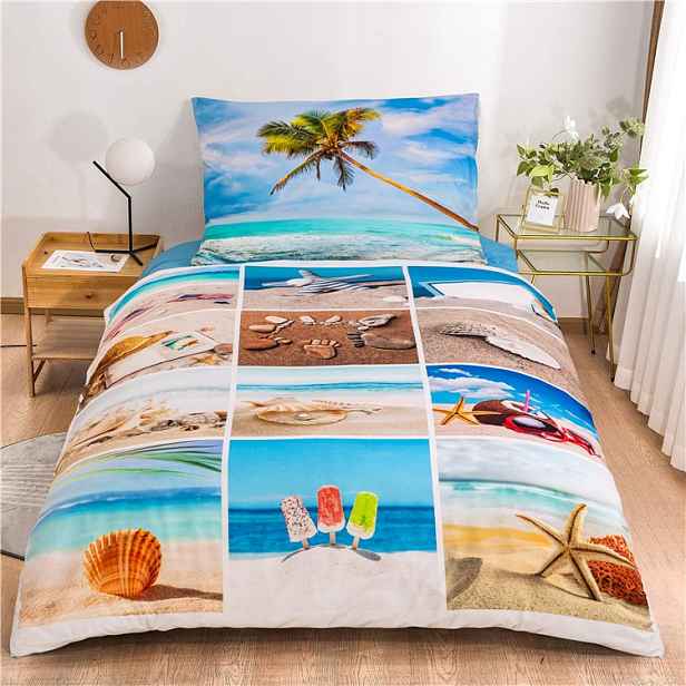 TP 3D povlečení 140x200+70x90 - Koláž holiday