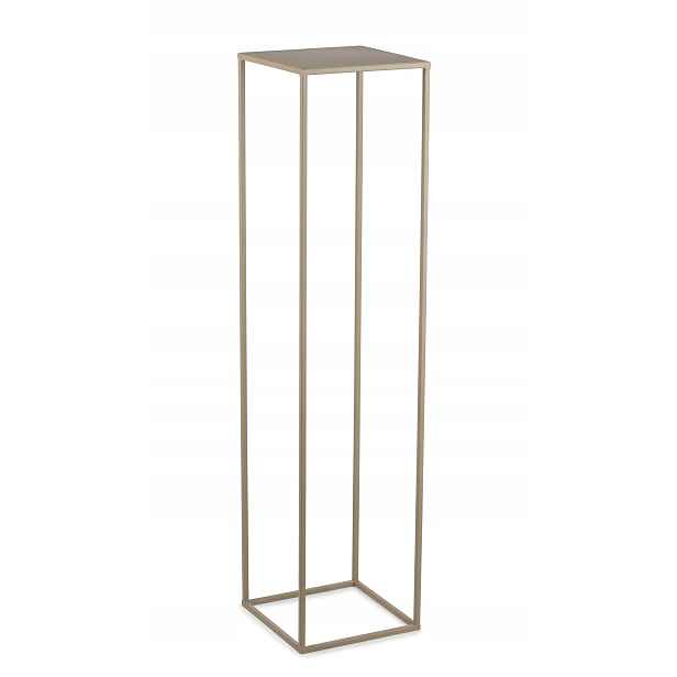 Béžový kovový květináč, stabilní stojan na květináče, květiny, 100 cm
